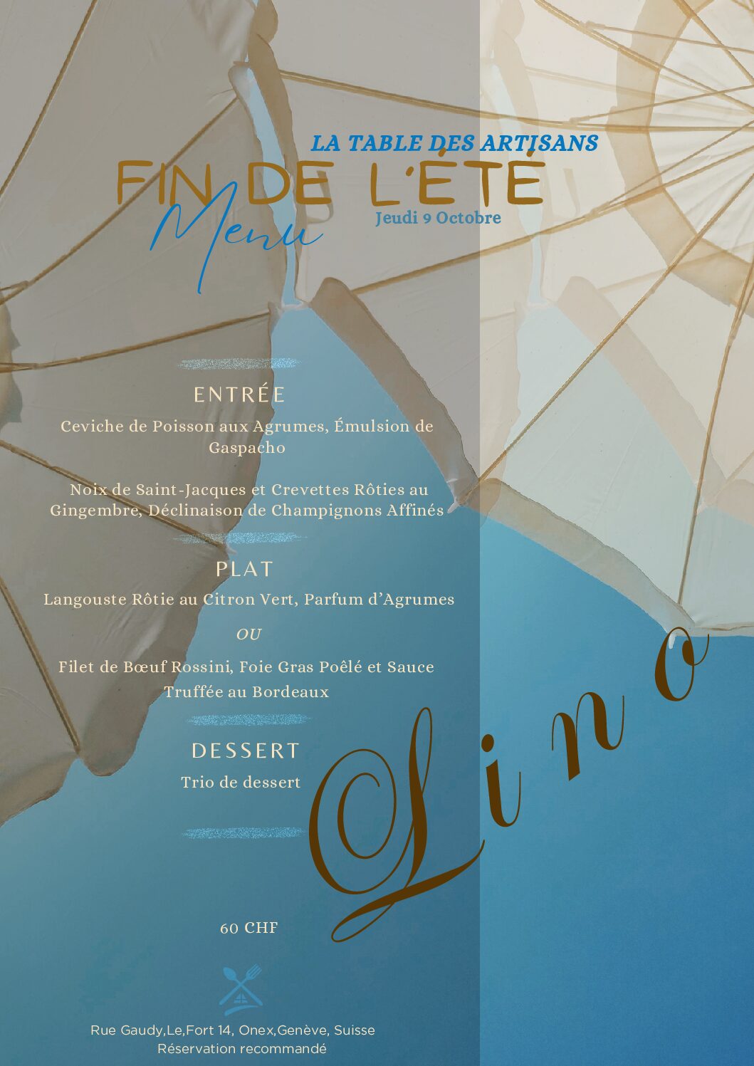 Black Elegant New Year Menu
